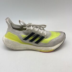 Adidas Sneakers Mens 7 UltraBoost 21 FZ2929 White Athletic Gym Shoes